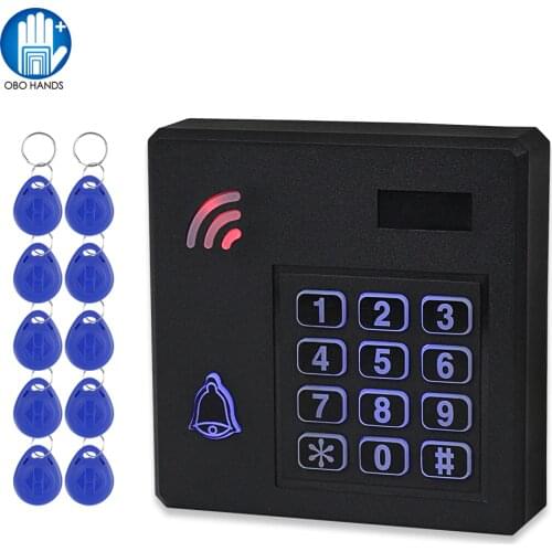 IP68 Waterproof RFID Access Controller WG26 125KHz Access Control Keypad Outdoor Rainproof 10pcs Key Cards for Door Lock System