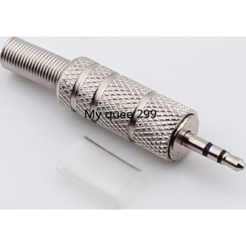 High quality 2.5mm double channel plug metal double channel 2.5mm audio plug audio connector