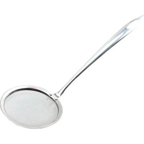 Japanese Hot Pot Filter Soup Skimmer Spoon Stainless Steel Colander Vegetable Residue Oil Strainer Kitchen Utensils Accessories