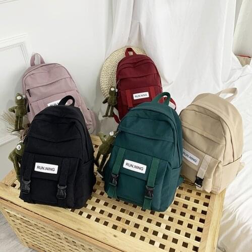 Leisure Women Backpack For School Teenagers Black School Bag Female Bookbag Mochila Girl Canvas Backpack School Bag