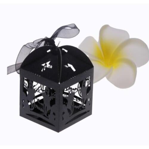 100pcs Hollow paper carving candy box packaging European style Halloween series Wedding Souvenirs Gift Packing Box