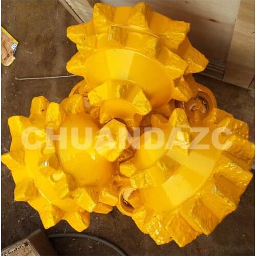 12 1/4 IADC 127 Steel tooth Tricone Roller Bit for oil well / well drilling tools with 6 5/8" API REG