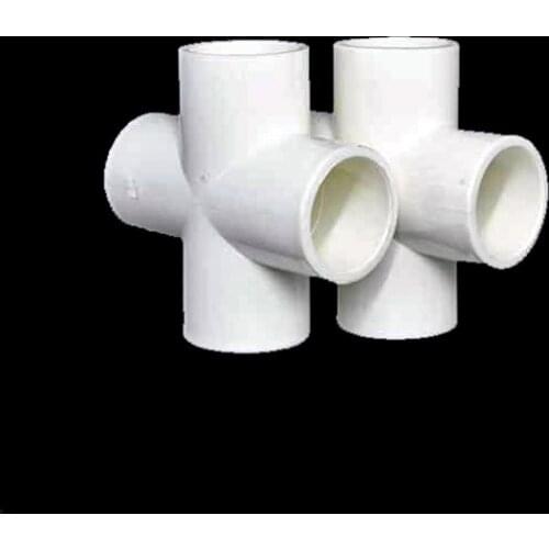 20/25/32/40mm PVC Pipe Cross Connector Garden Irrigation System Parts Tube 4 Way Adapter Fish Tank Supplies