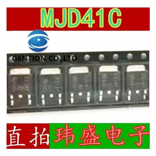 20PCS MJD41C J41CG TIP41C NPN darlington transistors TO-252 in stock 100% new and original