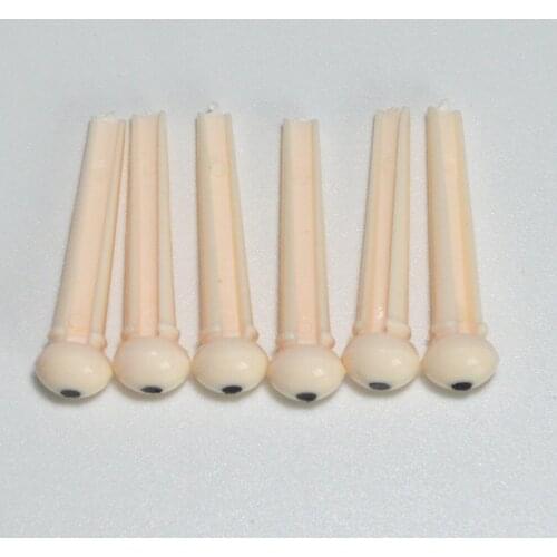 6pcs Guitar Bridge Pins Made of ABS Guitar Accessories 1 Set 6 pieces