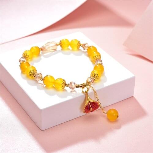 Charms Stone Bracelet Crystal Galaxy Opal Tourmaline Bracelets Women Prayer Lucky Cloisonne Accessories Bangle Jewelry 19cm B392