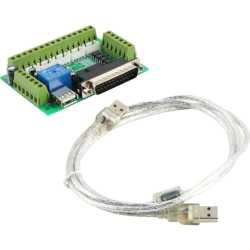 MACH3 Interface Board CNC 5 Axis With Optocoupler Adapter Stepper Motor Driver MACH3 USB