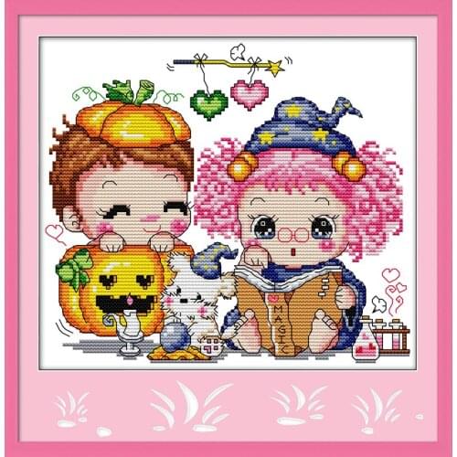 Everlasting Love Magical Love Chinese Cross Stitch Kits Ecological Cotton Stamped 14CT 11CT DIY Gift Wedding Decoration For Home