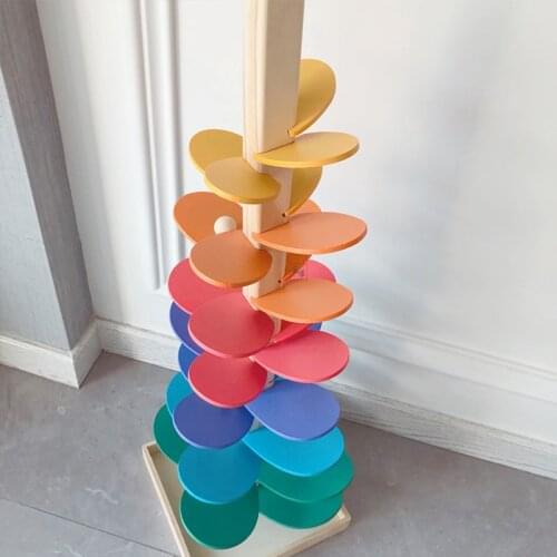 Colorful Tree Marble Ball Run Track Building Blocks Kids Game Toys Children Montessori Learning Educational DIY Gift For Toddler