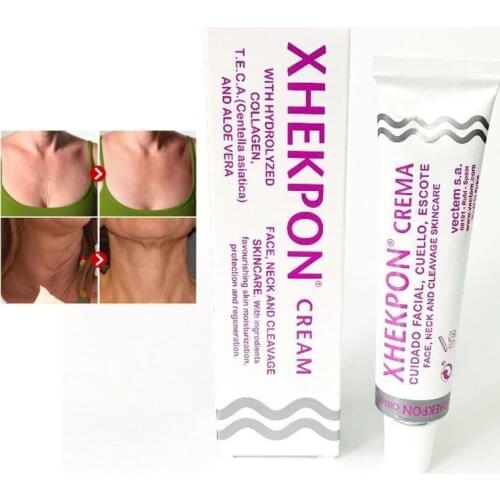 Xhekpon Cream Face and Neck Wrinkle Removing Cream Neck Line Erasing Cream Wrinkle Smooth Skin Anti Aging Whitening Cream 40ml