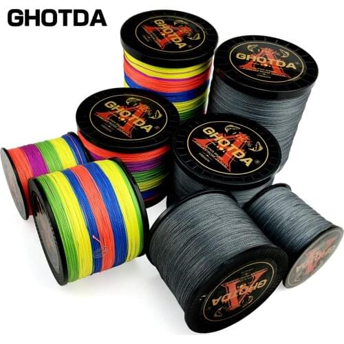 GHOTDA Fishing Line Braided X12 X9 X8 PE Multifilament Wire Carp Sea Fishing 12 strands 9 strands 8 strands 1000/500/300/100M