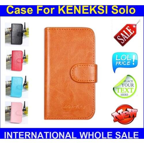 Hot sales! High Quality Leather Phone Case For KENEKSI Solo Six colors Cover with card bag in stock Free Shipping