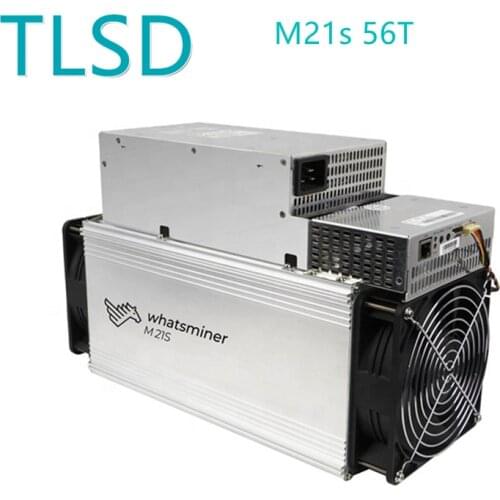 Used TLSD Whatsminer Mining machine M21s 56T M20s 65Th/s SHA-256 3360W