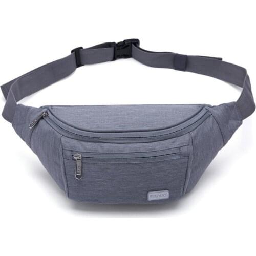 2020 Fashion Oxford Cloth Waist Bag Mens womens Universal Fanny Pack Sports Travel Outdoor Solid Color Chest Bag