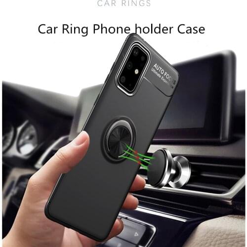 Magnetic Ring Stand Case For S20 Ultra Luxury Full Cover Case Shockproof Car Phone Holder case for S20 ultra TOTTIDAY