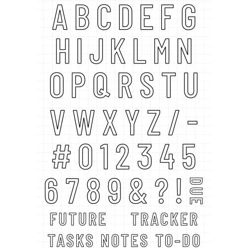 Tasks Transparent Clear Silicone Stamp/Seal for DIY scrapbooking/photo album Decorative clear stamp 068