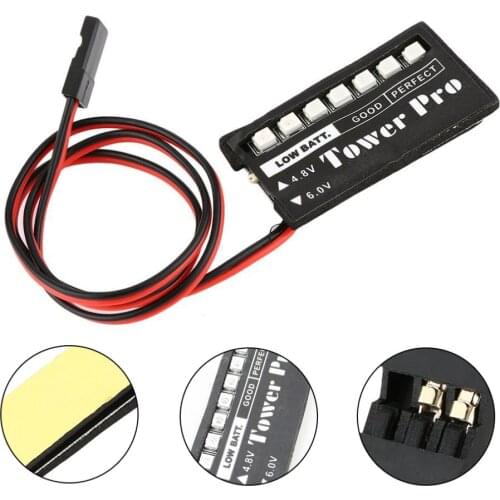 RC Model 7 LED Receiver Battery Voltage Indicator LED Power Indicator Portable Battery Voltage Monitor