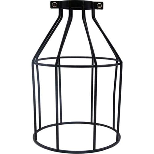 DIY Geometric Metal Industrial Iron Bird Cage Lampshade Vintage Lamp Holder Pendant Wire Lamp Guard Cage Lampshades