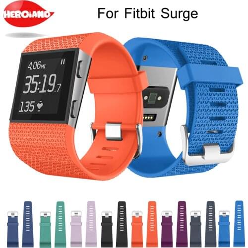 Replacement TPE Wrist band Watch Strap for Fitbit Surge Strap Watchbands GPS Heart Rate Monitor w/Tool Smart Superwatch + tool