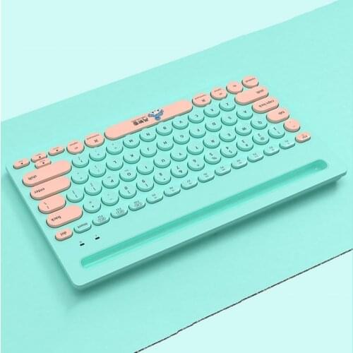 Concave Keycap 79 Keys Laptop Keyboard with Integrated Bracket for Laptop