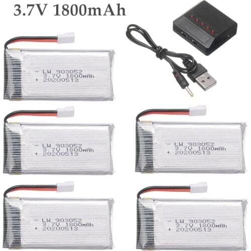 1800mAh 3.7v lipo Battery Charger for KY601S SYMA X5 X5S X5C X5SC X5SH X5SW M18 H5P HQ898 H11D H11C T64 T04 T05 F28 F29 T56 T57