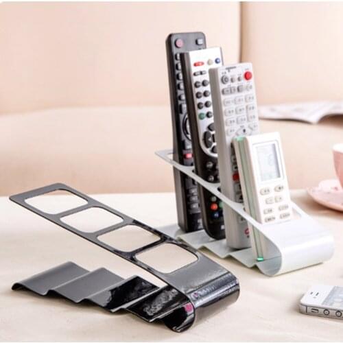 Iron Metal Four Grid TV Air Conditioner Remote Control Finishing Rack Storage Box Desk Box