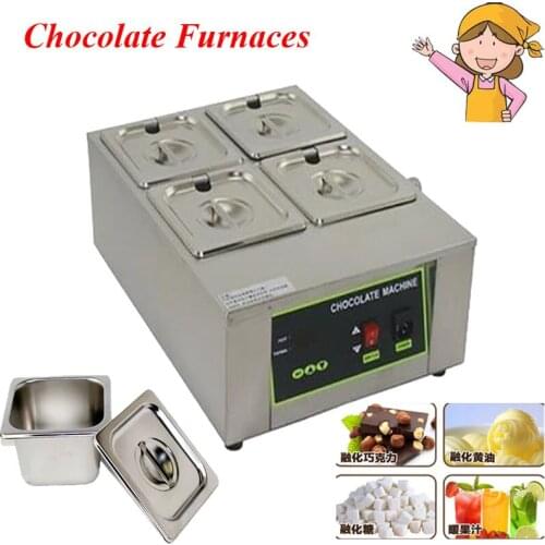 4 Cylinder Chocolate Soaps Melting Pot Thermostatic Kerotherapy Furnace Machine DIY Electric Chocolate Fountain D2002-4