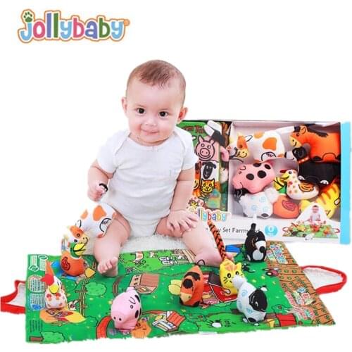4 style Baby Reading Educational Toys Rustle Sound Rattle Bell 3D Unfolding Activity Story Cloth book play Crawling mat 40% off