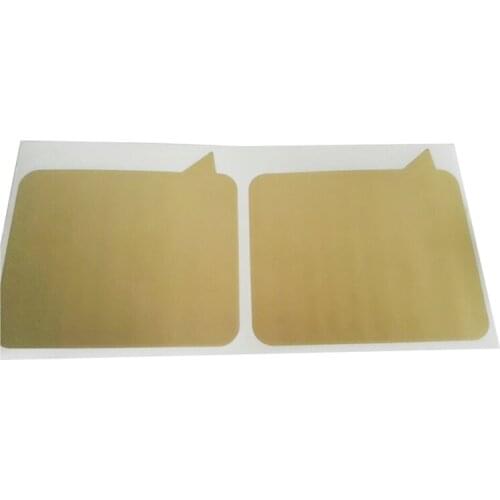 Scratch Off Sticker Dialog Box Shape Gold Color Blank Scratch Off Using A Coin For Postcard Cover Stationery Message Sticker