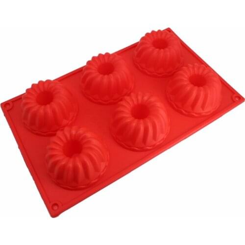 6Pcs/Lot 6 Aavities 3D Creative Home Kitchen Baking Mold Silicone Molds Pumpkin Shape Cake Mould Decorating Mousse Moulds Tools