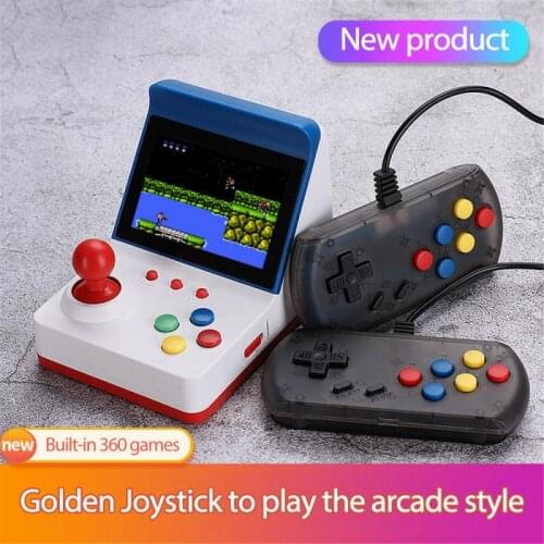 A6 Mini Arcade Video Game Console Childrens Gift Toys8-bit Handheld Game Console 3.0 Inches Support TV Built-in 360 Retro Games