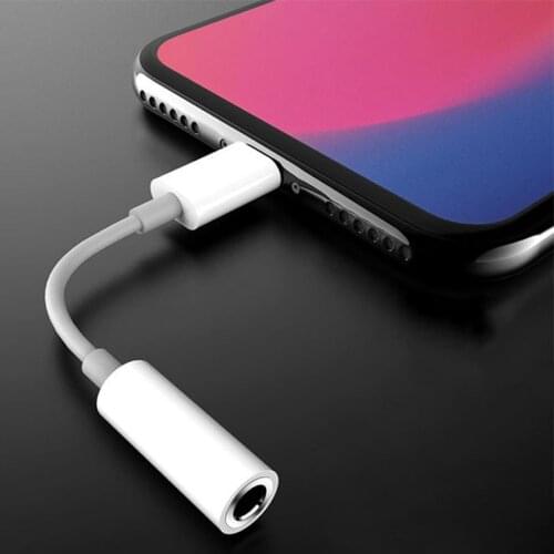 For Lighting Headphone Adapter For iPhone 11 12 Pro Max 12Mini SE 2020 XS XR X 8 7 + IOS to 3 5 mm Jack AUX Audio Splitter Cable