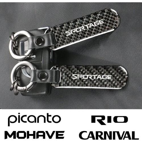 Car Keychain For Kia SPORTAGE RIO PICANTO MOHAVE CARNIVAL SELTOS CARENS NIRO CERATO VENGA STINGER K5 Key Fob Ring Accessories
