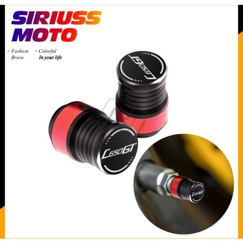 Motorcycle Vehicle Wheel Tire Valve Stem Caps Case for BMW Motorrad C650GT C650 GT Scooter Rim