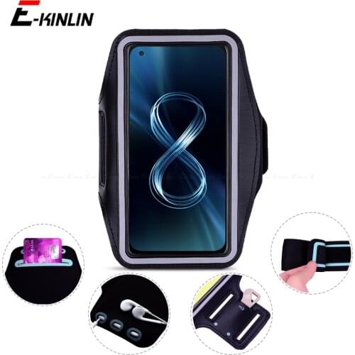 Workout Arm Band Cover Case For Asus Zenfone 8 Flip ZS672KS ZS590KS 7 Pro ZS671KS ZS670KS Sport Running Gym Phone holder Bag