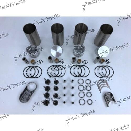 For Kubota engine parts V1200 Overhaul rebuild kit liner kit bearings valve guide seat gasket set