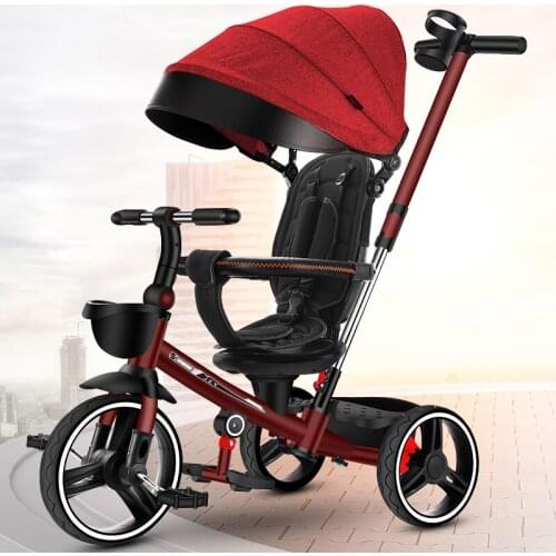 XMQ8018childrens tricycle Folding childrens tricycle lightweight childrens bicycle baby stroller baby infant stroller doll