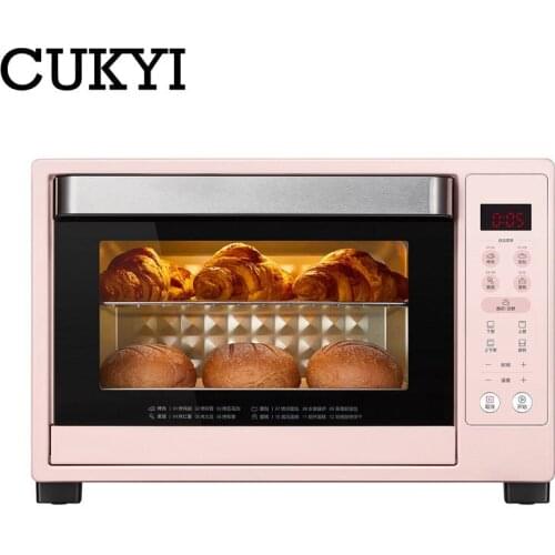 CUKYI Intelligent Touch panel Control Digital Ovens Electric Household Baking Oven multifunctional 35L Capacity