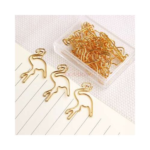 Flamingo Paperclip Paper Clip Storage Box Paper Clip Cute