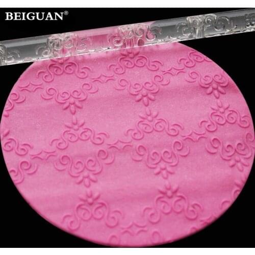 Hot Sale clouds Fondant Decorating Rolling Pin Acrylic Decorating Tool Embossing Rolling Pins Cake Decoration Cake Tools Gift