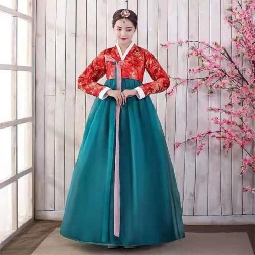 Hanbok Korea Clothing Palace Traditional Ancient Costume Dance Performance Clothing