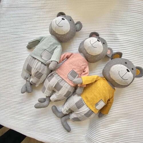 Cotton Cartoon Animals Plush Sleeping Dolls 50cm Height Stuffed Bear Cat Appease Toys for Baby Kids Birthday/Xmas Gift