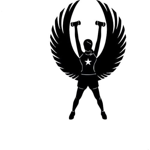 Personality Fashion Girl Fitness Car-Sticker Automobiles Motorcycles Window Bumper Laptop Vinyl Decal PVC Decorative Goods