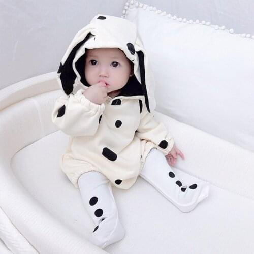 Baby Girls Princess rompers Bodysuit Triangular Romper Autumn Winter 2pcs newborn baby boy clothes with cute rabbit ear 6M 2T