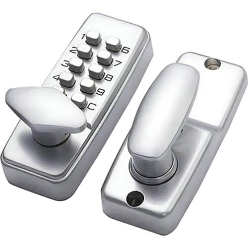 Digital Keypad Entry Code Combination Keyless Setting Lock for Door - Located On Door Knob Stylish Compact Design High Security