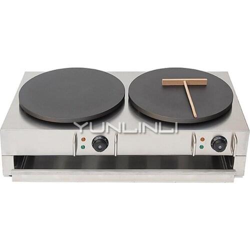 Commercial Electric Crepe Maker Electric Pancake Making Machine Double-burner Electric Crepe Making Furnace NP-584