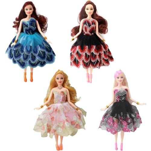 Fashion BJD Dolls Set Car Doll Clothes Changeable Dress Up 11 Inch 30cm bjd Clothes Suit Short Skirt DIY Toys for Girls Gift