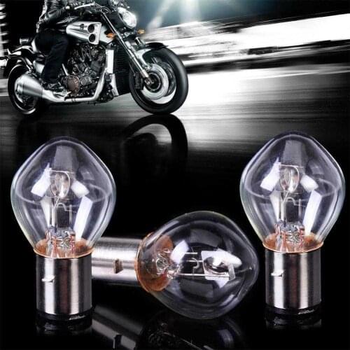 Motorcycle Halogen Lamp Headlight Bulb B35 12V35/35W BA20D Clear Light