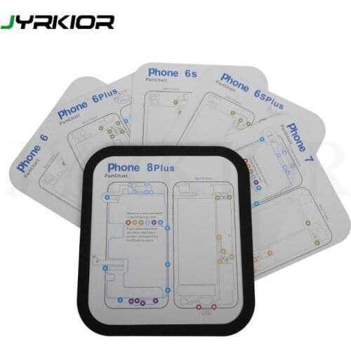 Phone Repair Tools Kit Magnetic Screw Keeper Memory Chart Mat Teardown Repair Guide Pad for iPhone 6/6S/6S Plus/7/7 Plus/8/8P/x