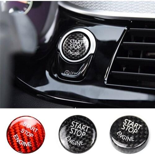 Auto Engine Start Stop Switch Button Sticker for BMW E F G E60 X5 E70 X1 E84 X3 E83 E90 F20 F30 F10 F01 F15 Cover Modification